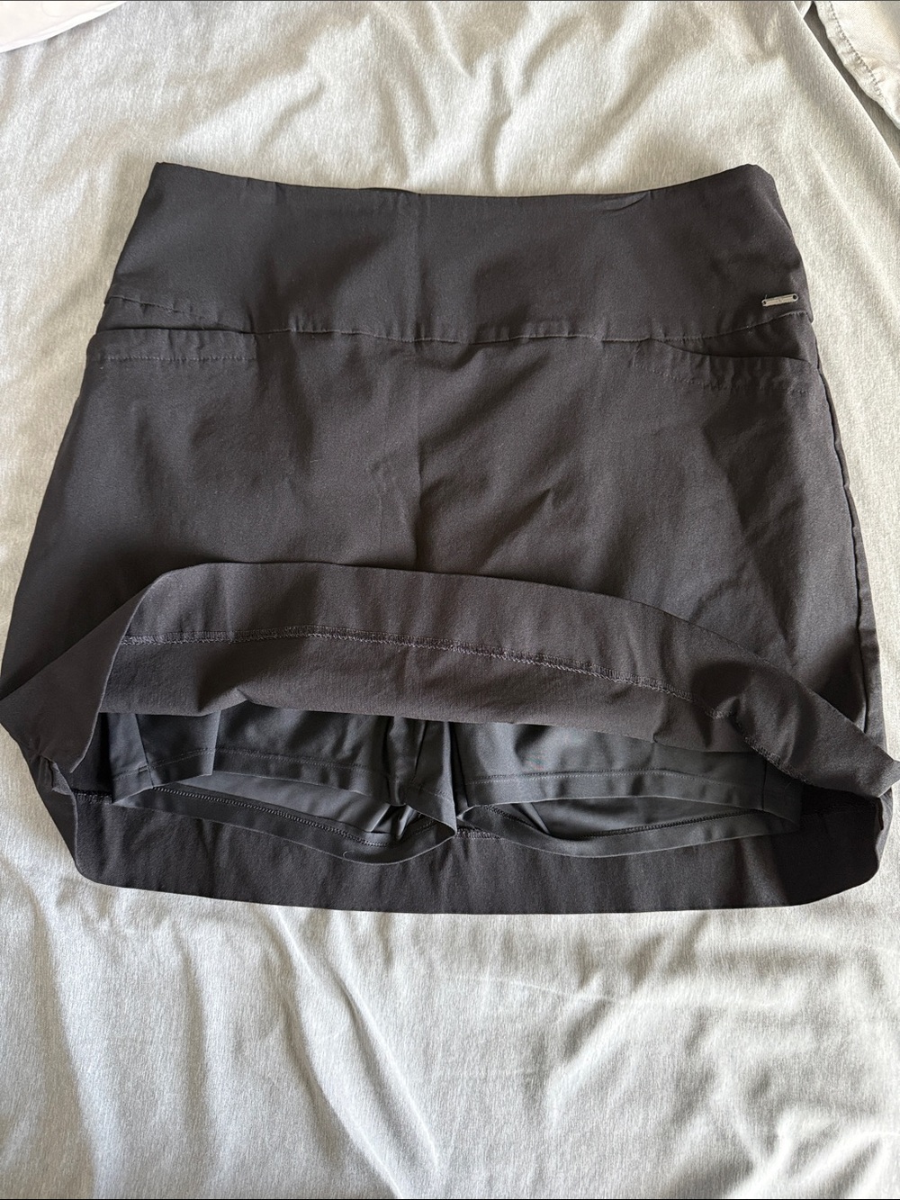 Women's Black Active Skort with Built-In Shorts